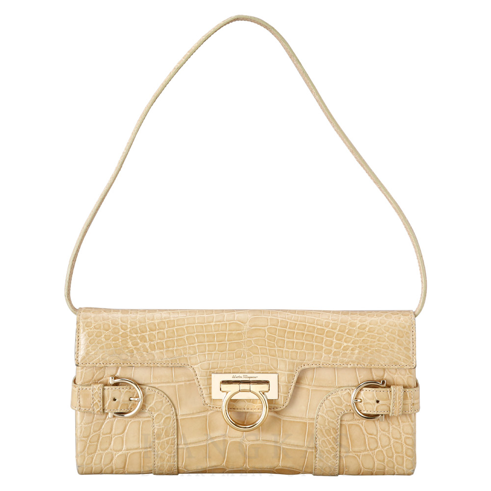 FERRAGAMO(USED)페레가모 간치니 플랩 숄더백